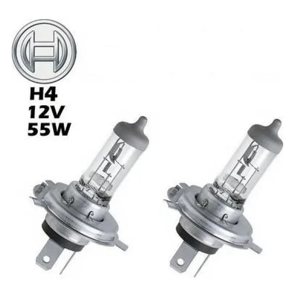Bosch H4 12V 60/55W Far Ampülü 2 Adet Set