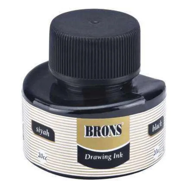 Brons BR-317 20 cc Siyah Çini Mürekkebi