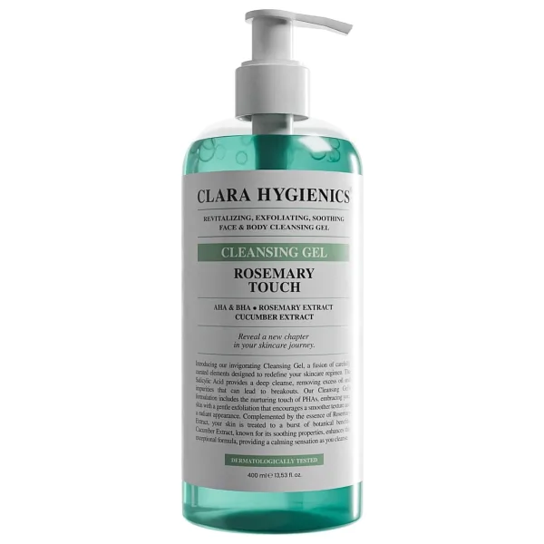Clara Hygienics Rosemary Touch Yüz ve Vücut Temizleme Jeli 400 ml