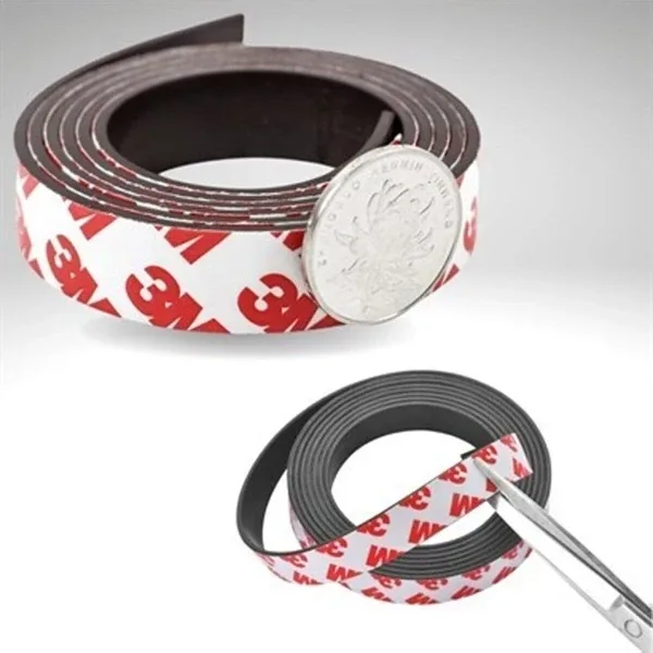 Contacall Çok Amaçlı Yapışkanlı Şerit Mıknatıs Magnet 3 Metre Genişlik 9 mm Kalınlık 1,8mm