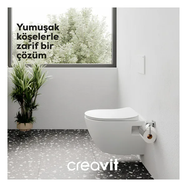 Creavit TP325 Terra Asma Klozet + Creavit Yavaş Kapanır Kapak