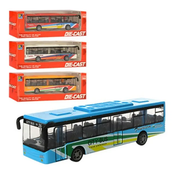 Ctoys 1210-1D17 Metal Cek Birak Otobus Oyuncak