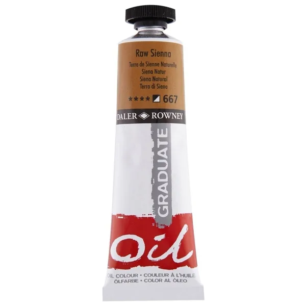 Daler-Rowney Graduate 38 ml Yağlı Boya N:667 Raw Sienna