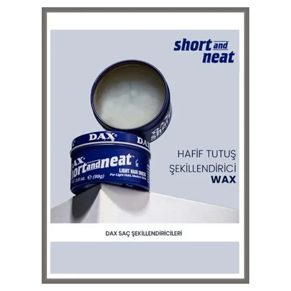Dax Short and Neat - Hafif Tutucu Şekillendirici Wax, Düz Saçlar