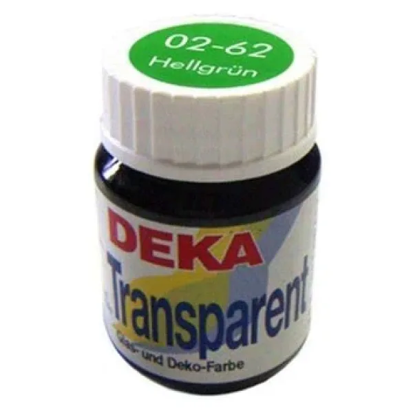Deka Transparent Cam Boyası 125ml Hellgrün No:62