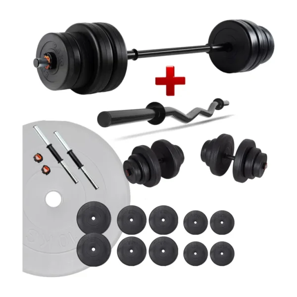 Ecg Spor 58 kg Z Bar Halter ve Dambıl Seti