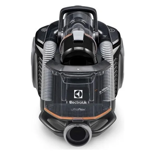 Electrolux Ultra Flex Torbasız 650 W Elektrikli Süpürge Güçlü Emiş Teknolojisiyle Kolay Kullanım - Siyah