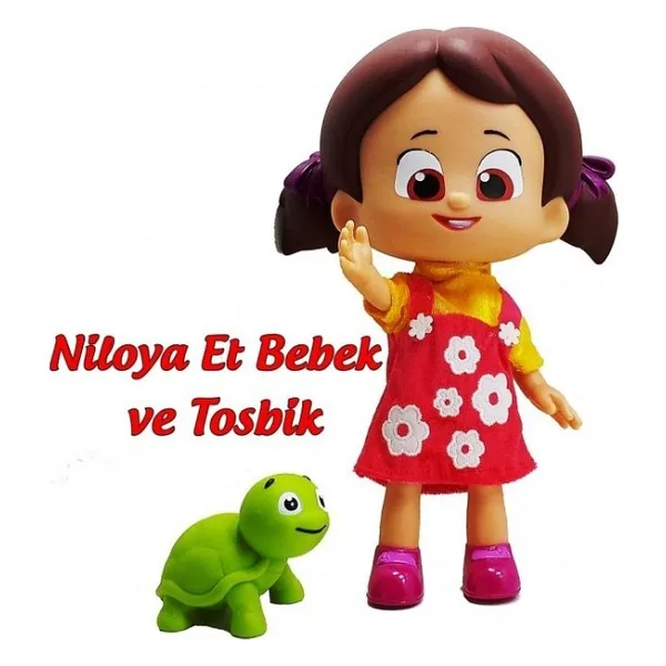 Erpa Niloya Et Bebek ve Tosbik Kız Çocuklar İçin Eğlenceli Oyuncak 3+ Yaş Renkli Tasarım