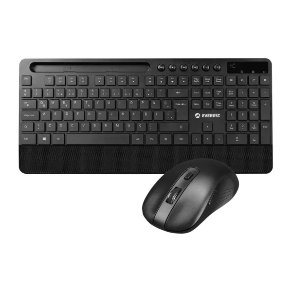 Everest KM-9676 Siyah Kablosuz Klavye Mouse Seti