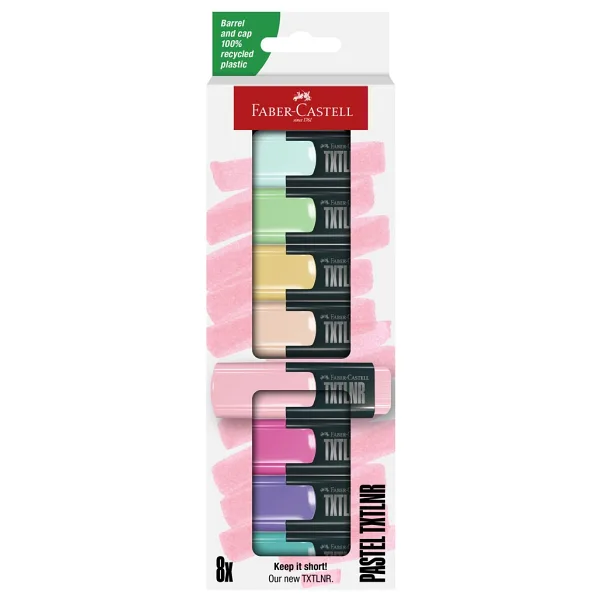 Faber-Castell Mini 154218 Pastel 8'li Fosforlu Kalem