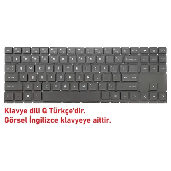 Hp Omen 15-ek0xxx Klavye Işıklı V1 (Non-Numeric) Single Backlit