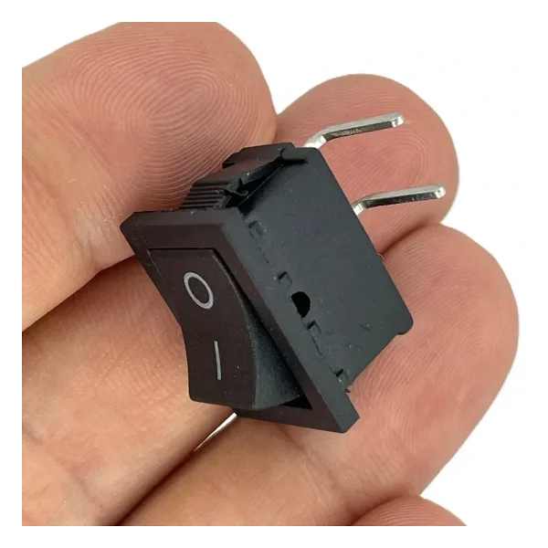 IC-120D Mini Işıksız Anahtar İğne Bacak 90 Derece ON-OFF 2P