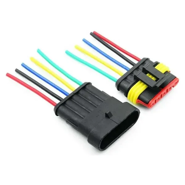 Kablolu 5-Pin Su Geçirmez Konnektör Takımı