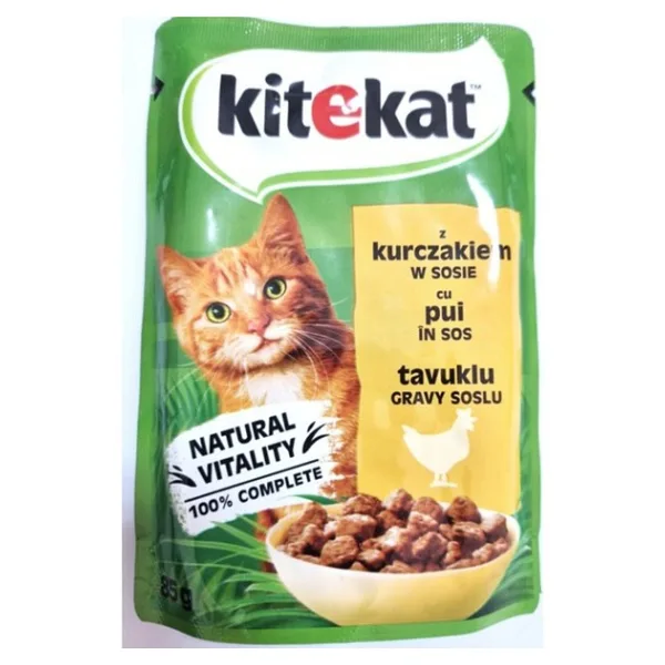 Kitekat Tavuklu 85 gr 28'li Yetişkin Kedi Yaş Maması