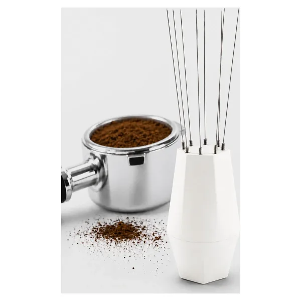 Kreston Design WDT Tool, Espresso Dağıtım Aracı, Kahve Karıştırma İğnesi - Beyaz