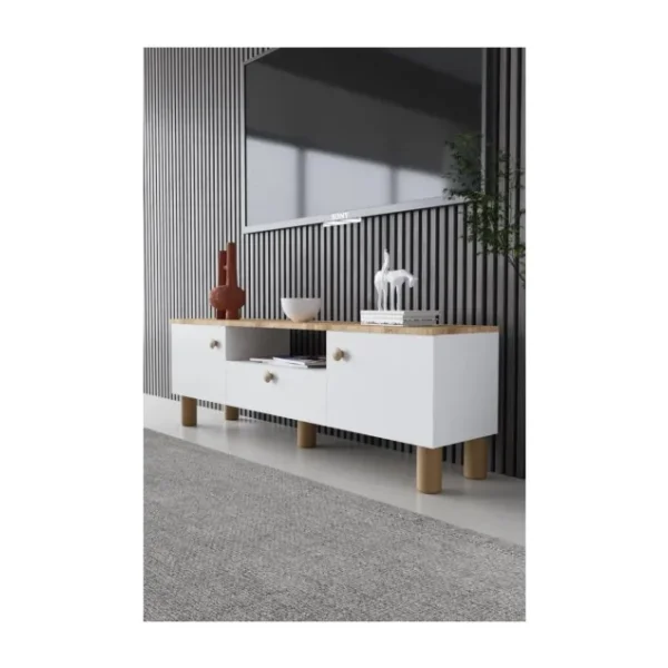Kzy Mobilya Bohem Tv Ünitesi 150 x 50 cm Modern Tasarım ile Minimalist Estetik Sunuyor