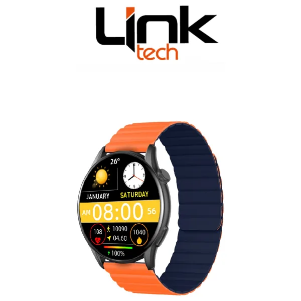 LinkTech LT Watch S104 Premium Turuncu-Lacivert Akıllı Saat