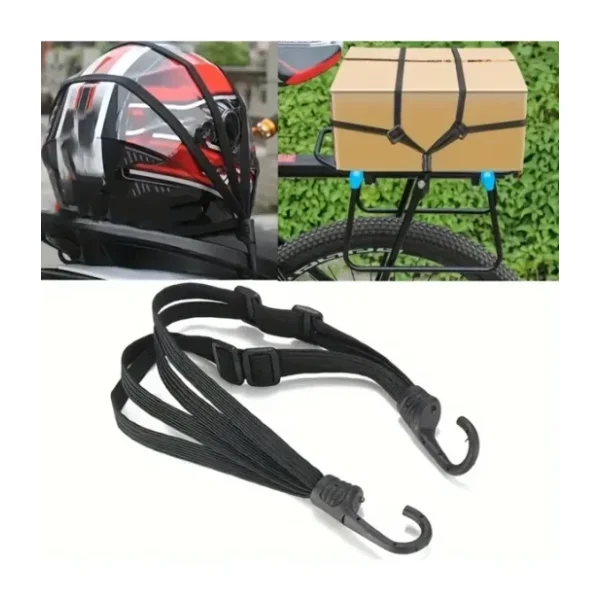 LRS STORE Motosiklet Bagaj Filesi Süper Esnek Motor Kask Bağlama Eşya Taşıma Kayışı