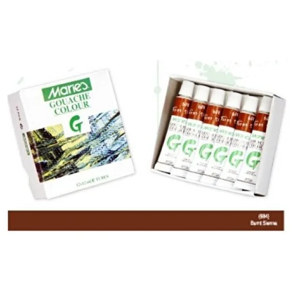 Maries Guaj Boya Burnt Sienna 12 Ml 12 Li