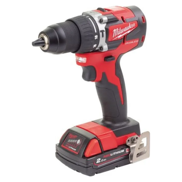 Milwaukee M18 CBLPD-202C Çift Akülü 2 Ah Darbeli Matkap
