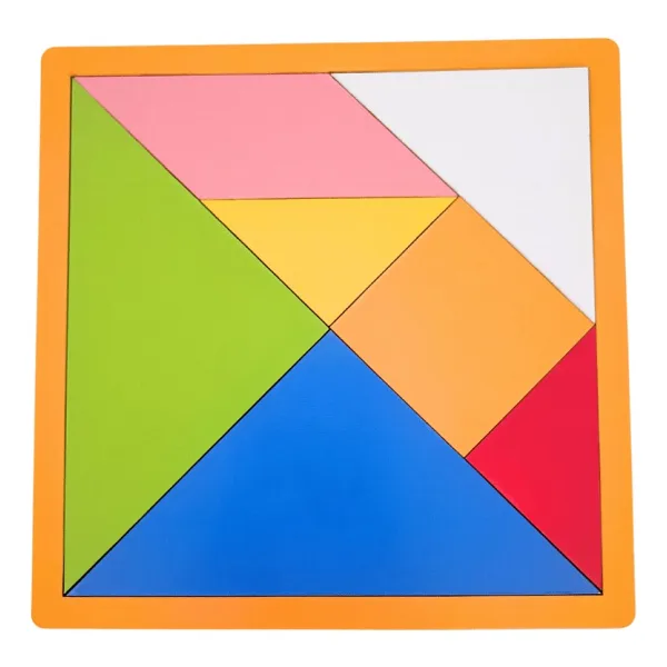 New 7 Parça Ahşap Tangram HMH-154