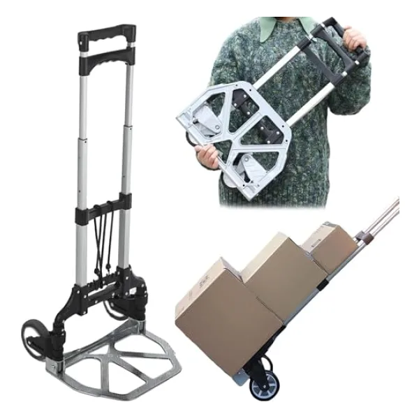 NEW-MAX Multi Fonksiyon Katlanır 70 Kg Kapasiteli Portatif Koli Taşıma Aracı