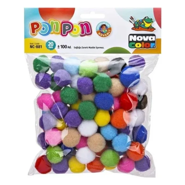 Nova Color Ponpon 20 mm 100'lü Paket