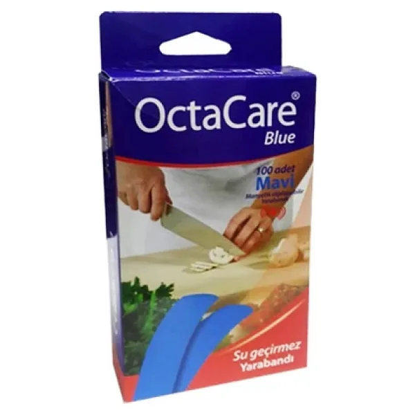 Octacare Mavi Yara Bandı Su Geçirmez 100 Adet