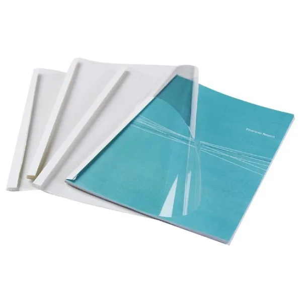 Office Force 1,5 mm Beyaz Isısal Cilt Kapakları (PVC-Karton)