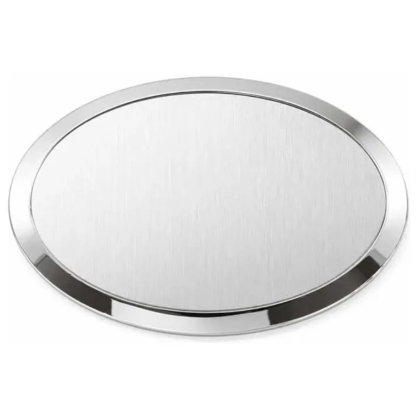 Oval Metal Yaka İsimliği (gümüş)