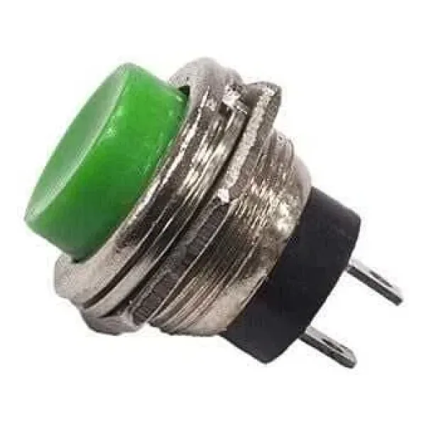 PBS26 16mm Push Buton - Yeşil