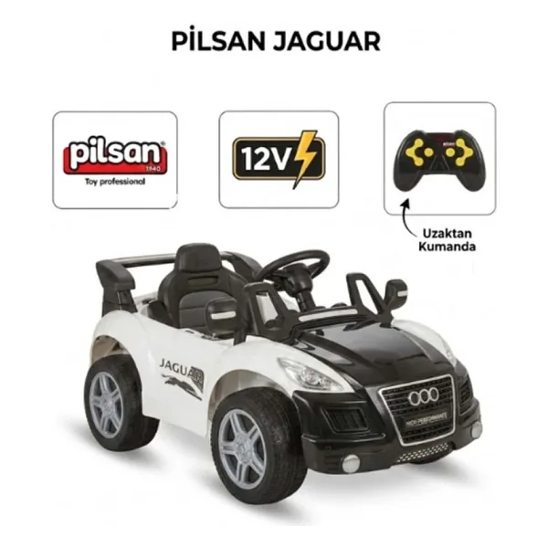 Pilsan Jaguar 05-117 Beyaz 12 V Uzaktan Kumandalı Akülü Araba