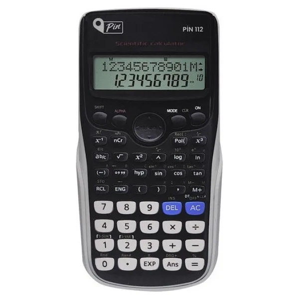 Pin 112 Siyah Fonksiyonel Bilimsel Hesap Makinesi