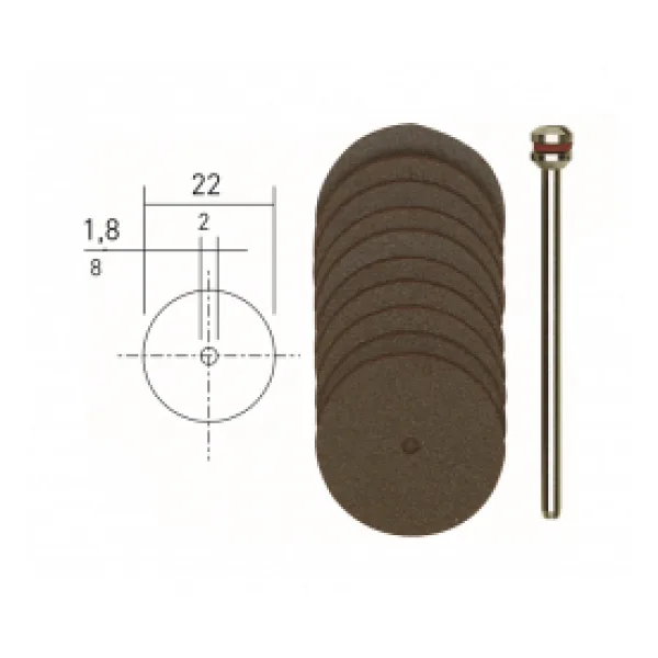 Proxxon 28810 KESME DİSKİ 10 LU 22 mm