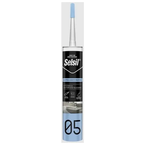 Selsil 05 280 ml Mutfak ve Banyo Silikonu