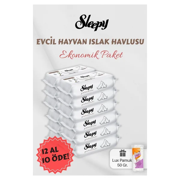 Sleepy 12 AL 10 Öde Evcil Hayvan Mendili