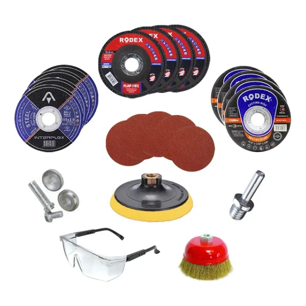 Spiral Taşlama Cırt Zımpara İnox Metal Kesici Flap Disk 45 Parça