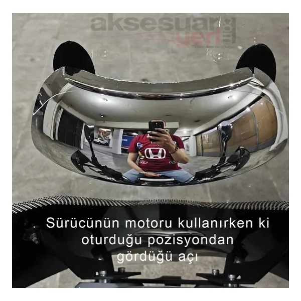 Sym Adx 125 Motosiklet Kör Nokta Aynası - 180 Derece Görüş Sağlayan Kör Nokta Aynası