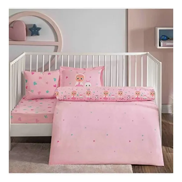 Taç Lisanslı Cry Babies Sweet Baby Pamuk Bebek Nevresim Takımı