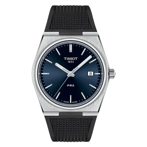 Tissot PRX 40mm T137.410.17.041.00 Mavi Kauçuk Kordon Erkek Kol Saati