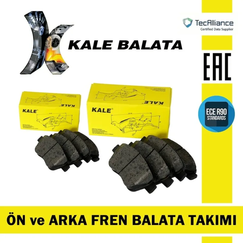 Toyota Corolla 1.6 2008-2012 Kale Ön Ve Arka Fren Balatası