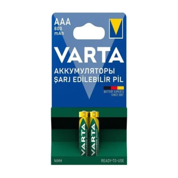 Varta 56703 800 mAh 4'lü Şarjlı AAA İnce Kalem Pil