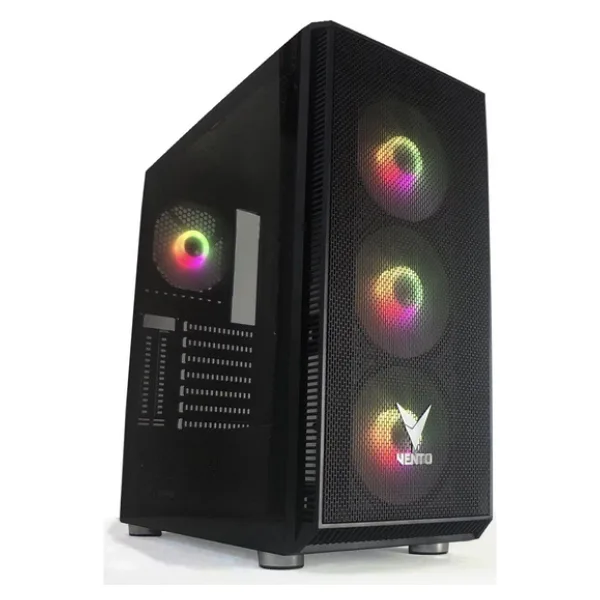 Vento VG07F RGB Siyah Mid Tower ATX FSP Hyper Pro H3-650 80+ Bronze Gaming Kasa