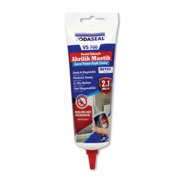 Vodaseal VS-700 400 gr Genel Amaçlı Esnek Boyanabilir Akrilik Mastik