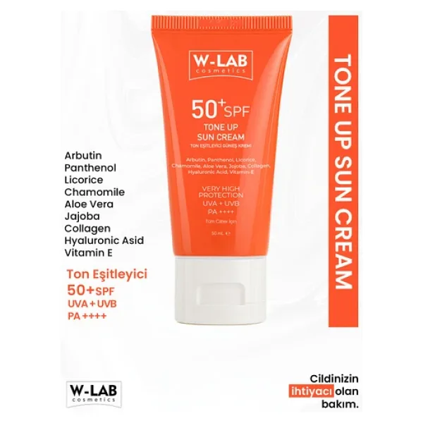 W-Lab Kozmetik Ton Up Güneş Kremi 50 ml
