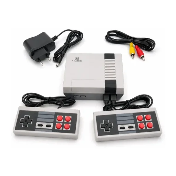 YUES Retro Mini Oyun Konsolu 620 Yüklü Oyun, Çift Kolu, TV Bağlantılı, Tak-Çalıştır