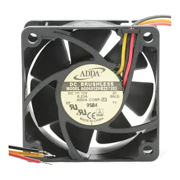 60x60x25mm 12V 0.23A Fan 3 Kablolu