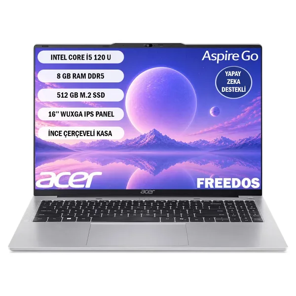 ACER ASPIRE GO AG16-71P 5120U 8GB 512SSD 15.6'' FREEDOS NX.JT2EY.001