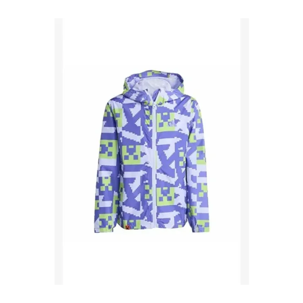 Adidas Minecraft Terrex 2 Layer KA0082 Kapüşonlu Çocuk Yağmurluk