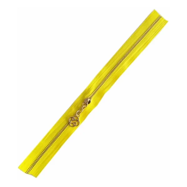 Angel Çanta Aksesuar Başlıklı Fermuar 40 Cm Light Gold Metal Sarı